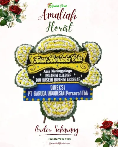 Papan Bunga Duka di Pondok Jagung Timur
